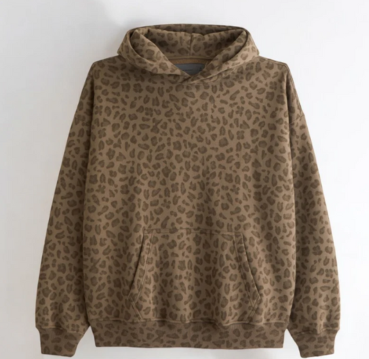 Leopard Print Hoodie